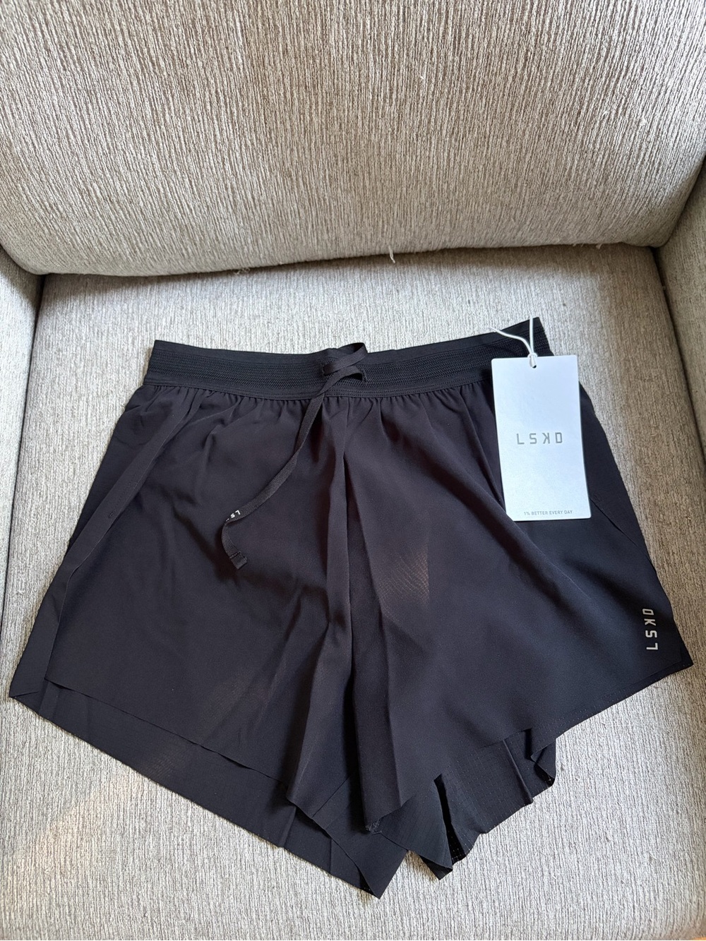 *Brand New* LSKD Black Accelerate 3" Mid-Rise Running Short Multiple Sizes